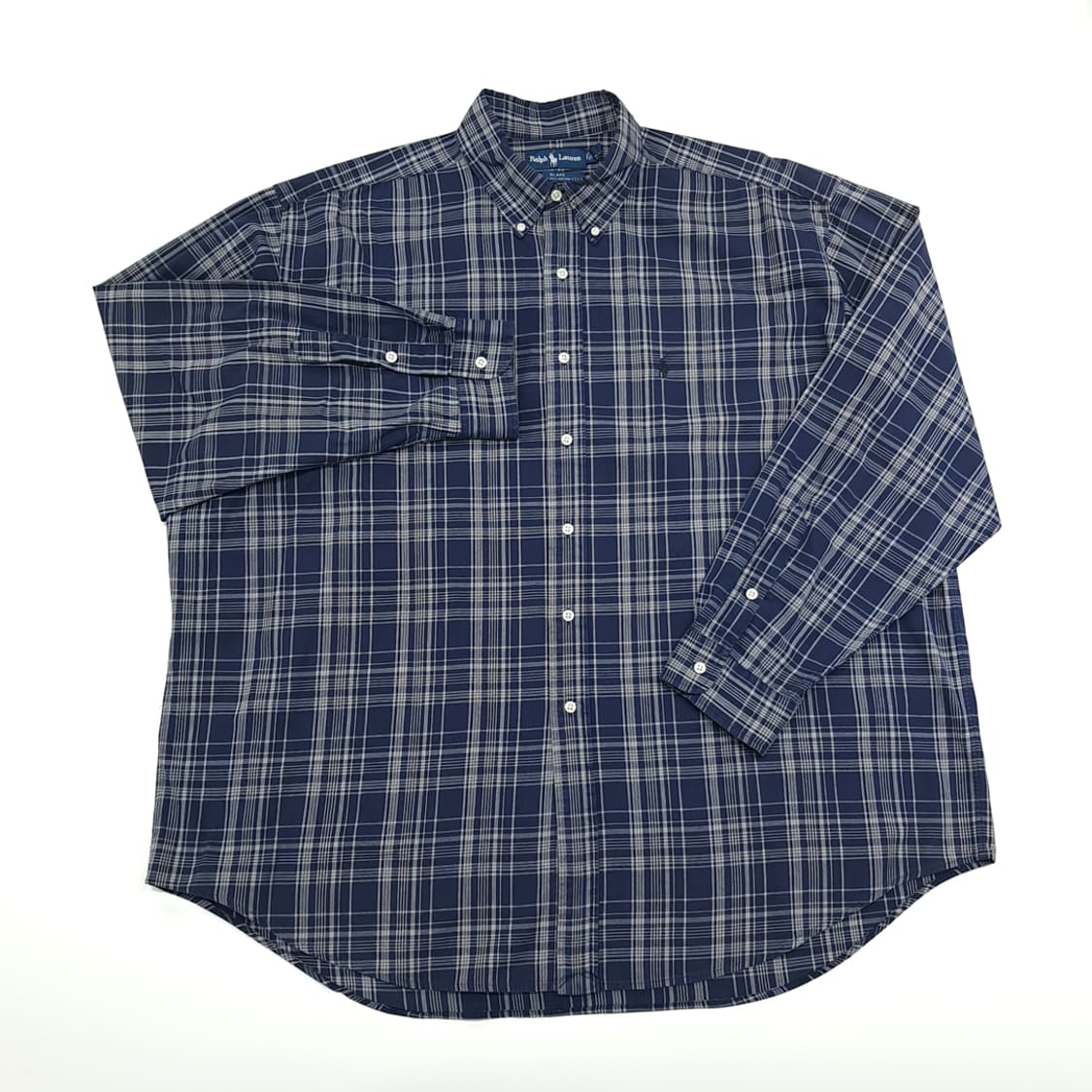 CN804 2XL 폴로 랄프로렌 네이비잉크 멀티 체크 긴팔 셔츠 남방 상품이미지2