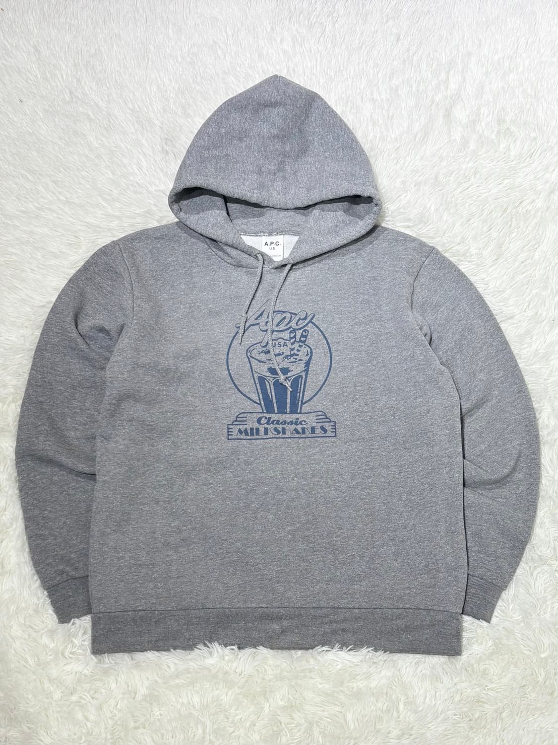 아페쎄 그레이 후드 상품이미지3