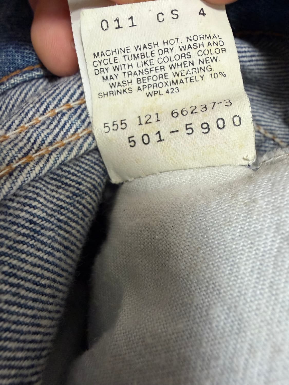 90s levi’s 501xx 발렌시아 공장 리바이스 상품이미지9