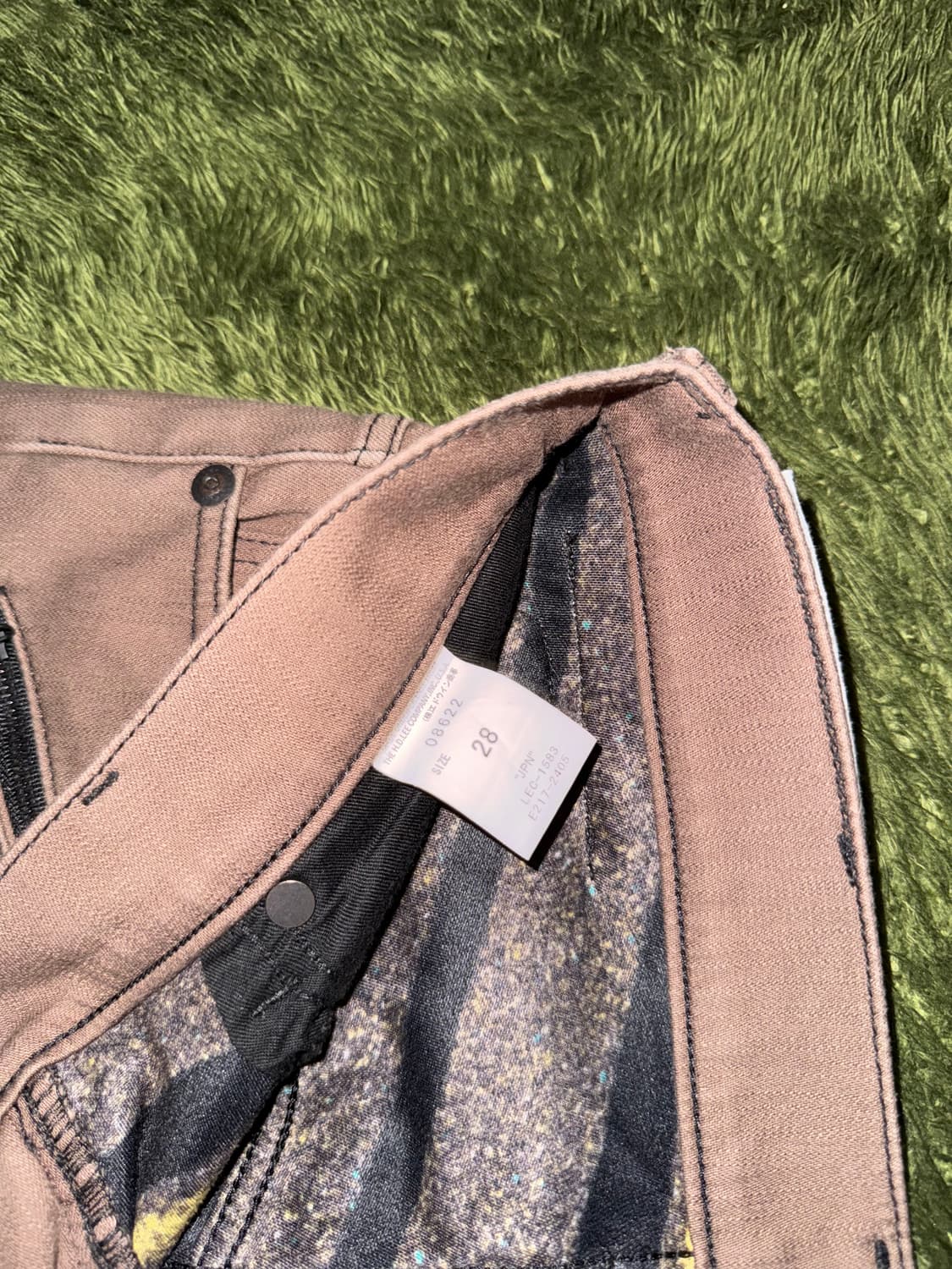 [28] 00s LEE 리 재팬 신치백 코튼 블렌디드 팬츠 브라운 상품이미지4