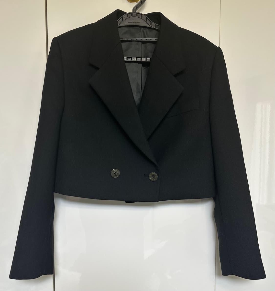 아크네스튜디오크롭 블랙 자켓 더블 버튼정품 상품이미지3
