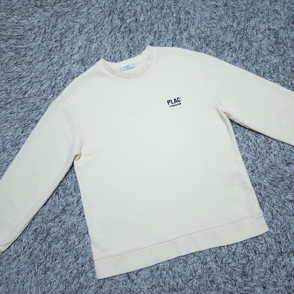 플랙Plac) M 남자 아이보리 맨투맨티셔츠 / 왕눈이샵 상품이미지2
