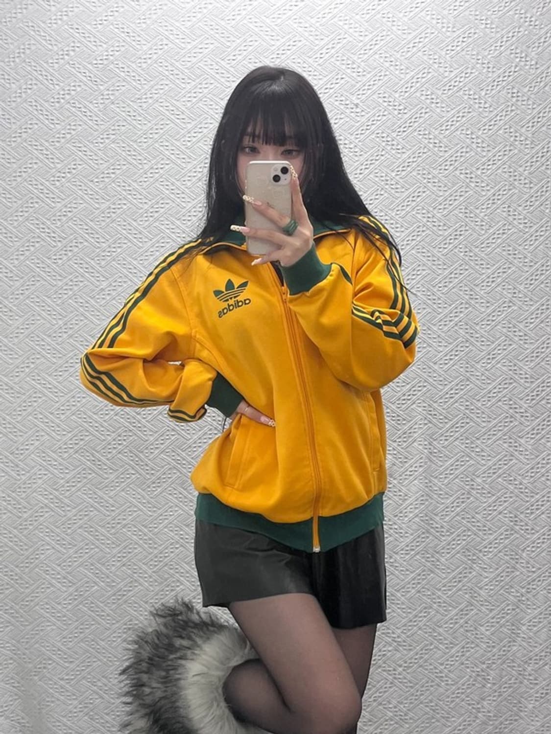 아디다스 흑탭 오스트리아 그린오렌지 져지 집업 105 C09815 상품이미지1