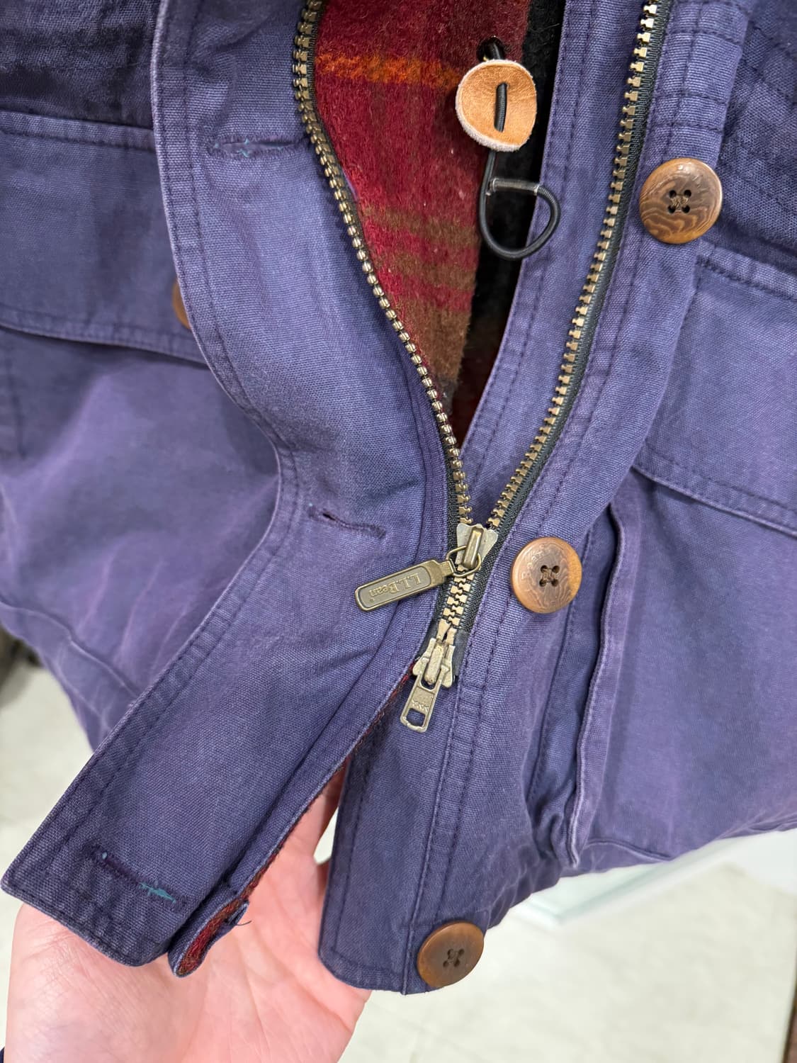 90-00s L.L.Bean 엘엘빈 코튼 캔버스 마운틴 헤비 후드 파카 상품이미지5