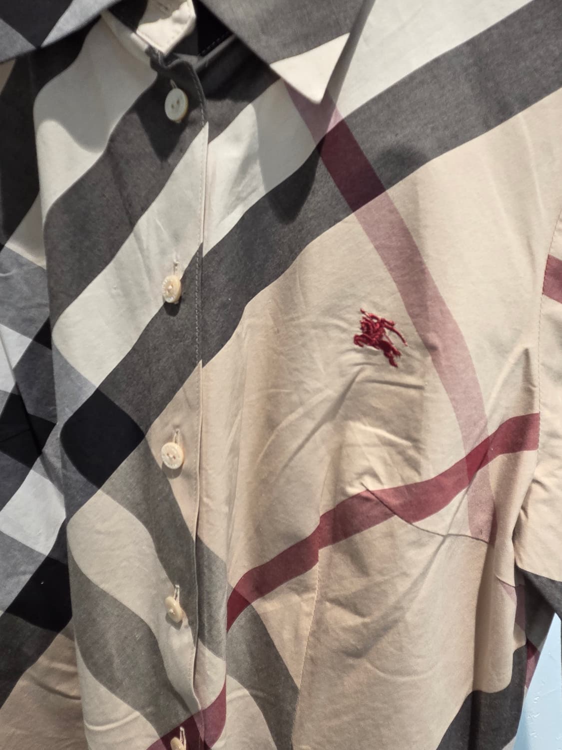 BURBERRY 버버리 9부 노바체크셔츠💯 상품이미지2