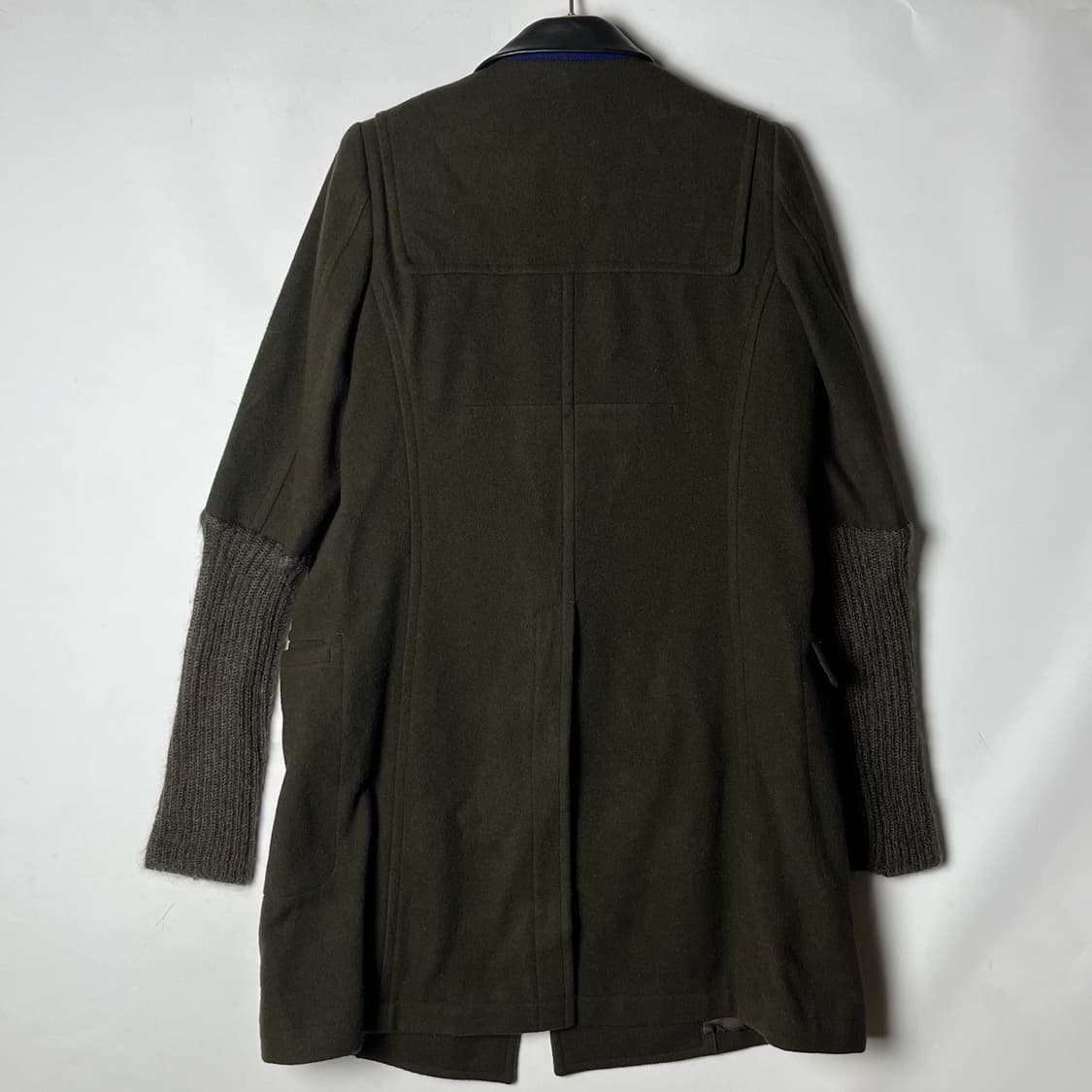 [UNDERCOVER]  13aw 언더커버 레더카라 모헤어믹스 코트 상품이미지2