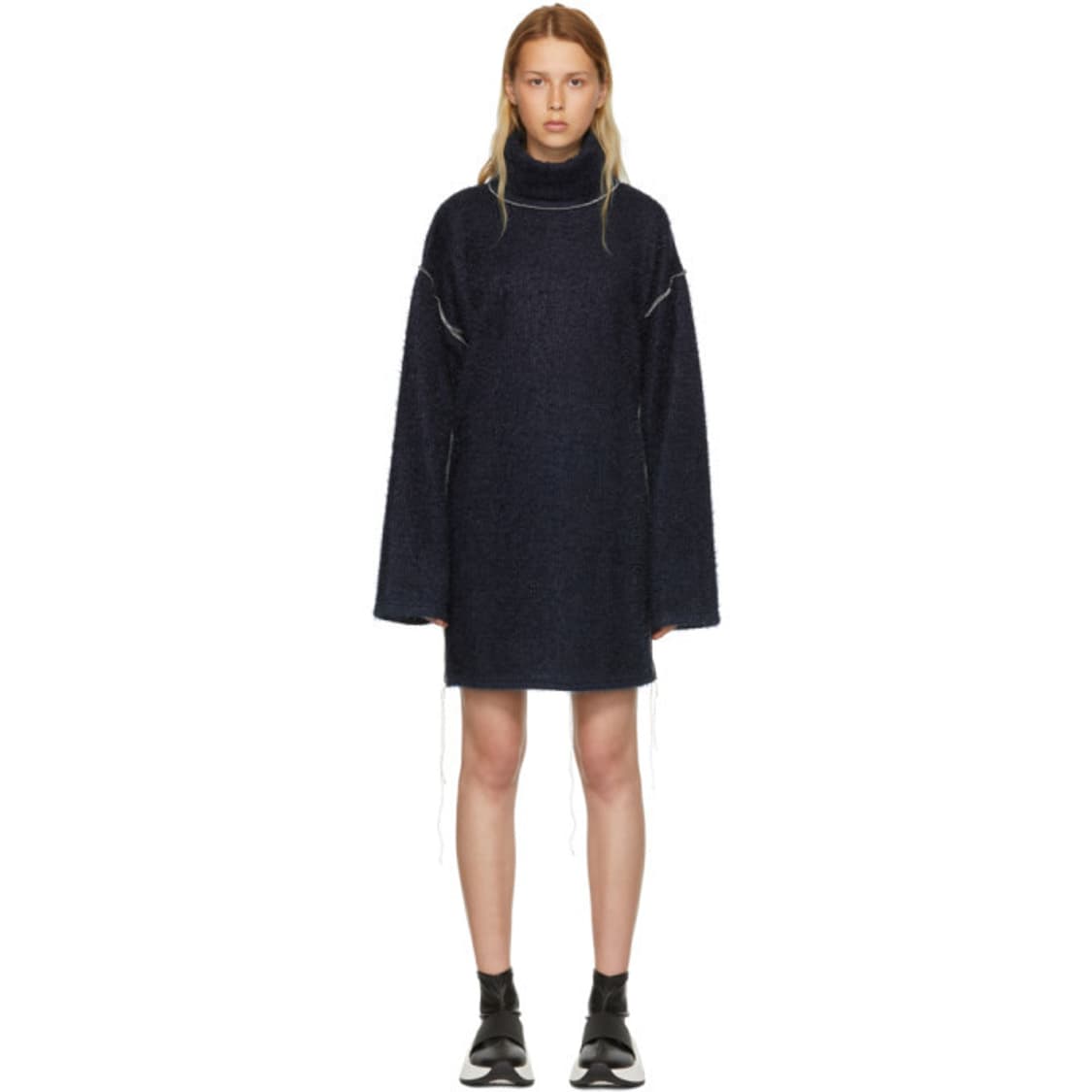 [mm6] 18AW 글리터 터틀넥 니트 드레스  상품이미지1