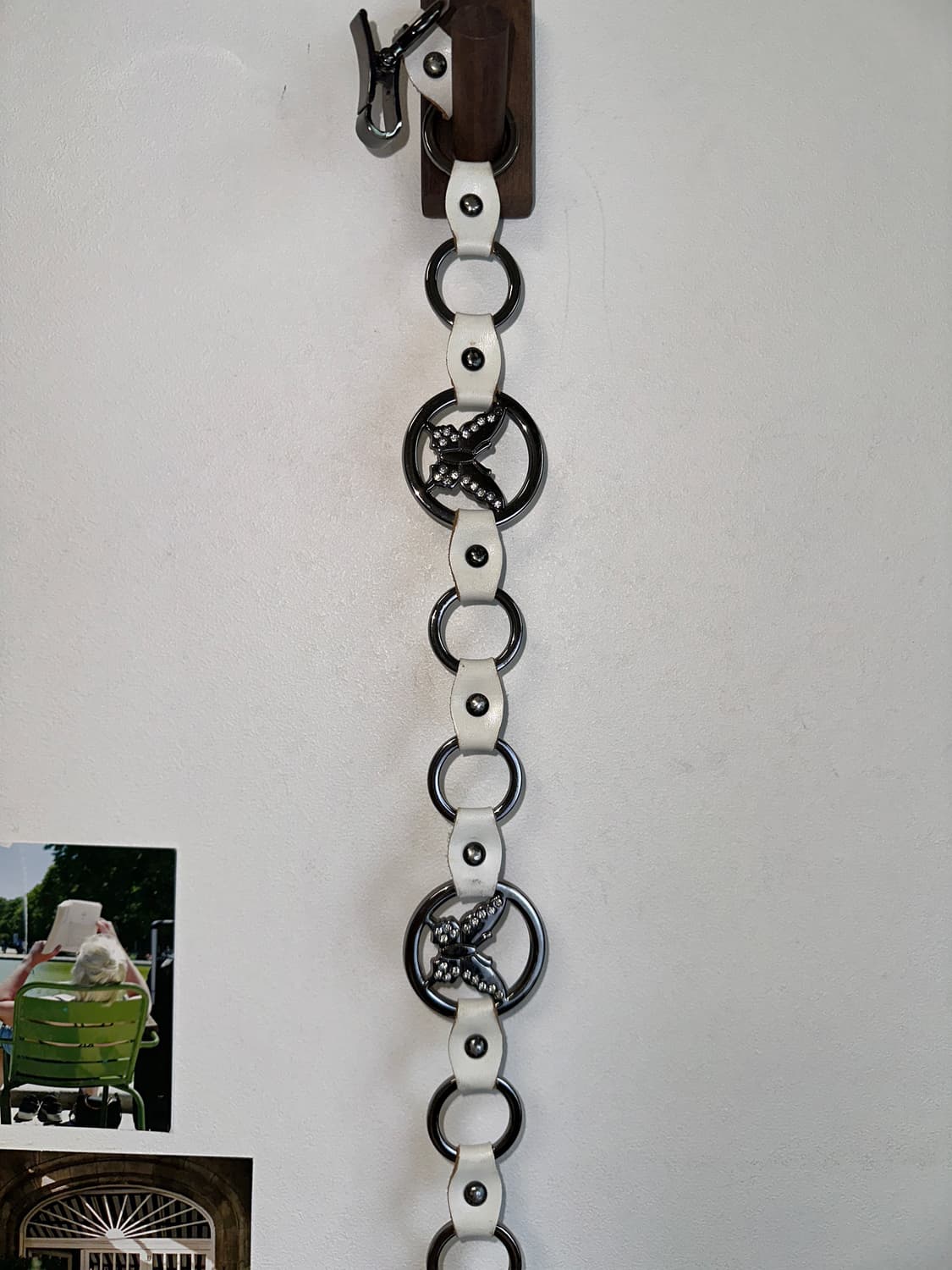 White butterfly cubic 체인벨트 상품이미지5