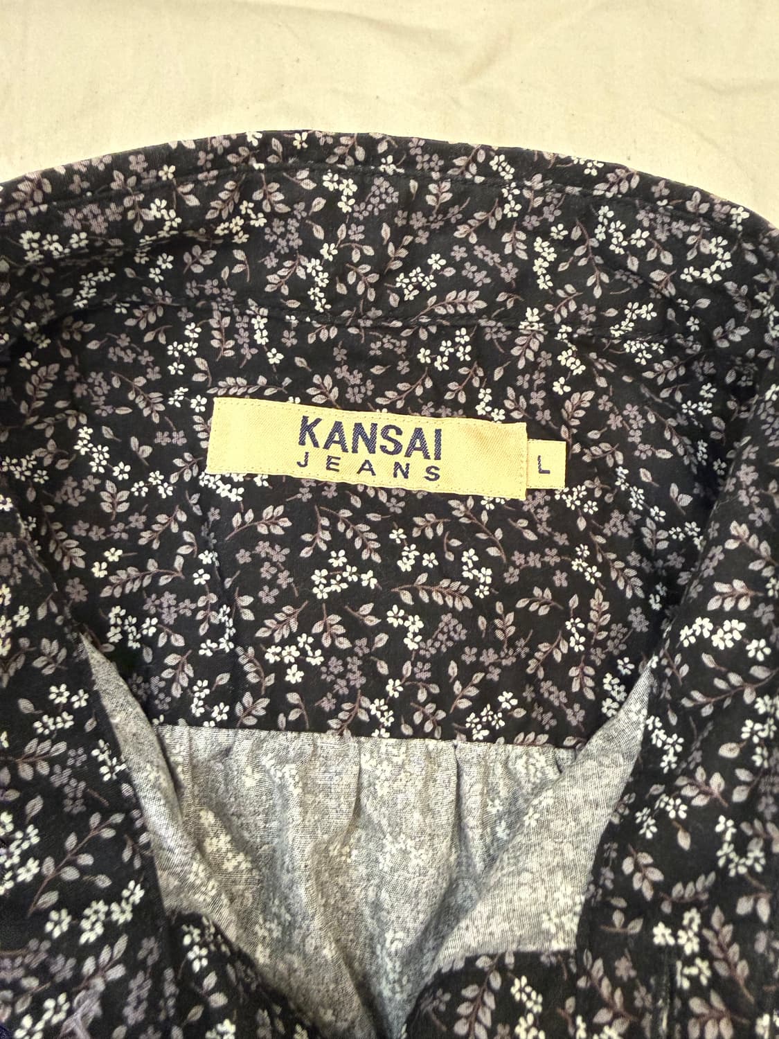 KANSAI JEANS 플라워 패턴 반팔 셔츠 상품이미지4