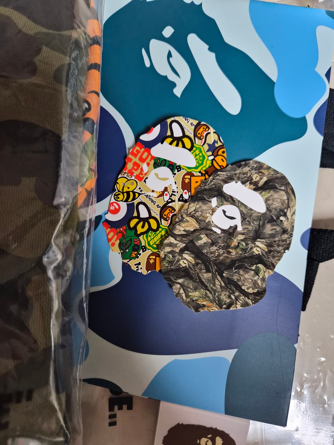 베이프 정품 M 퍼스트카모 샤크후드 녹계 그린카모 상품이미지5