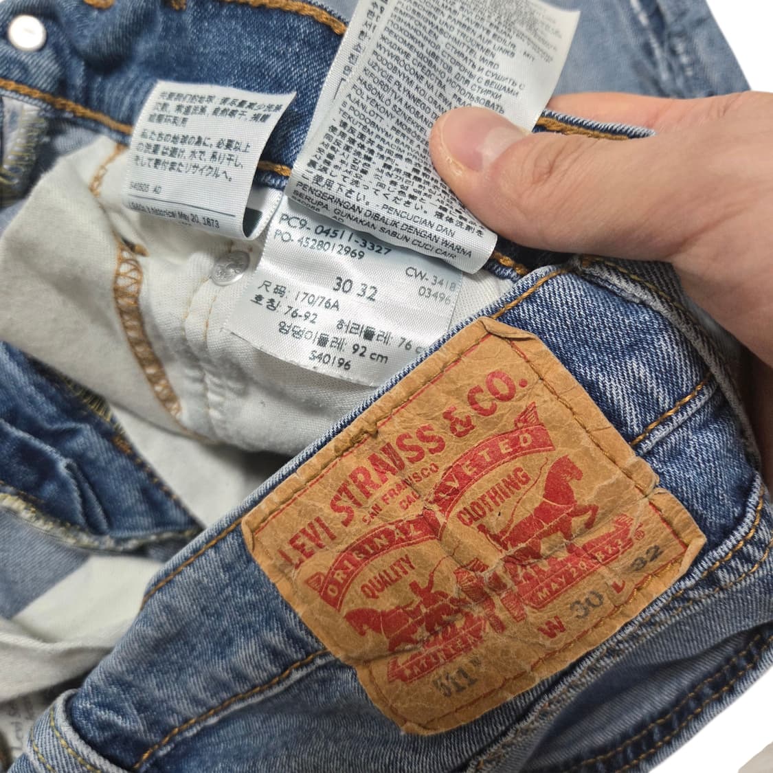 Levi's 리바이스 511 컷오프 데님 팬츠 청바지 30 상품이미지6