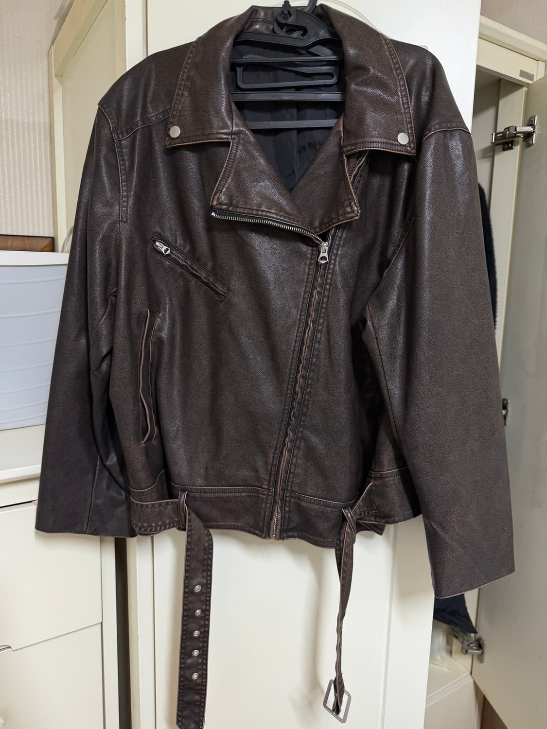 H&M 바이커 레더 자켓 S 상품이미지5