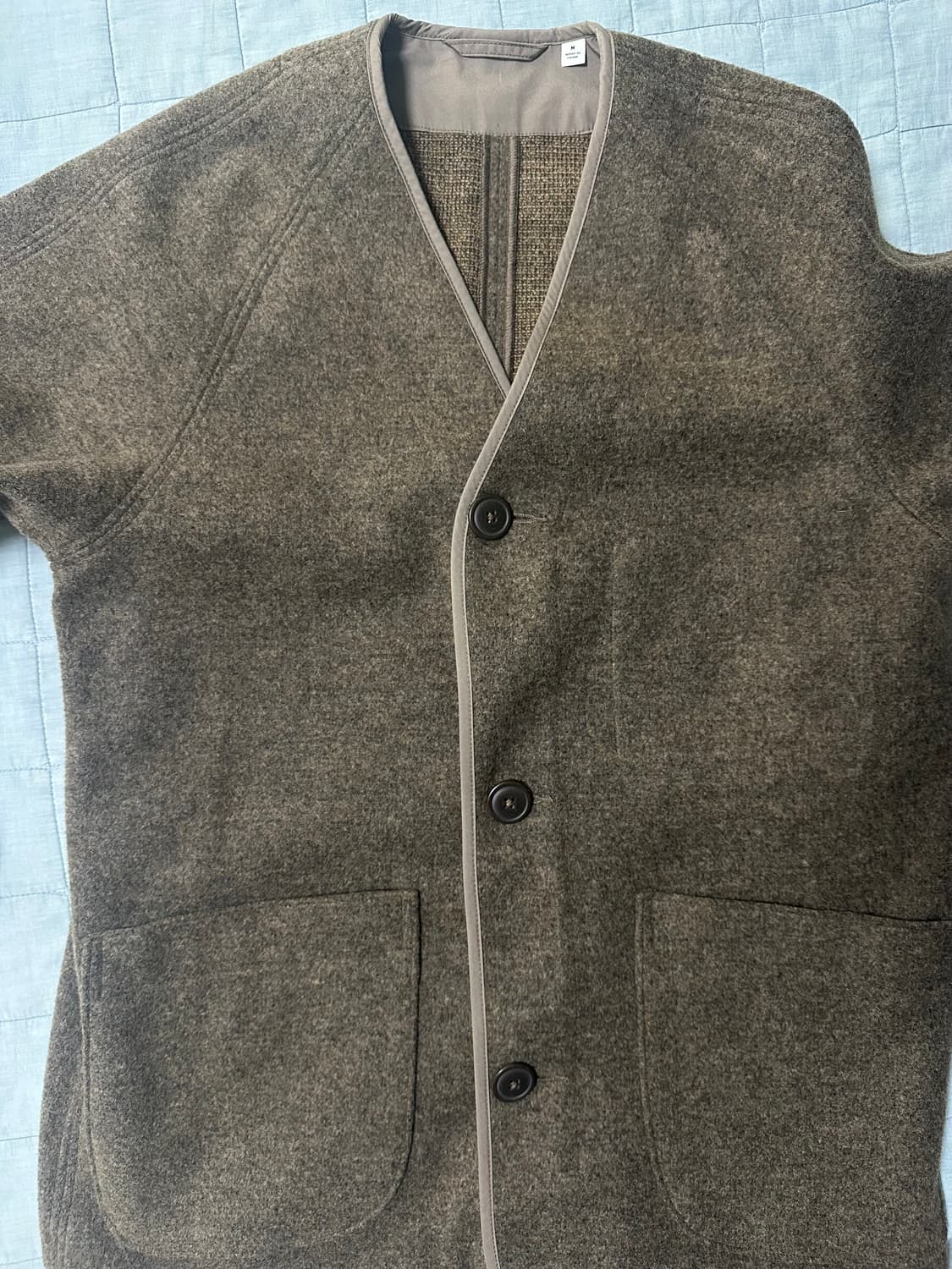 유니클로u 후리스 가디건 베이지 M 상품이미지2