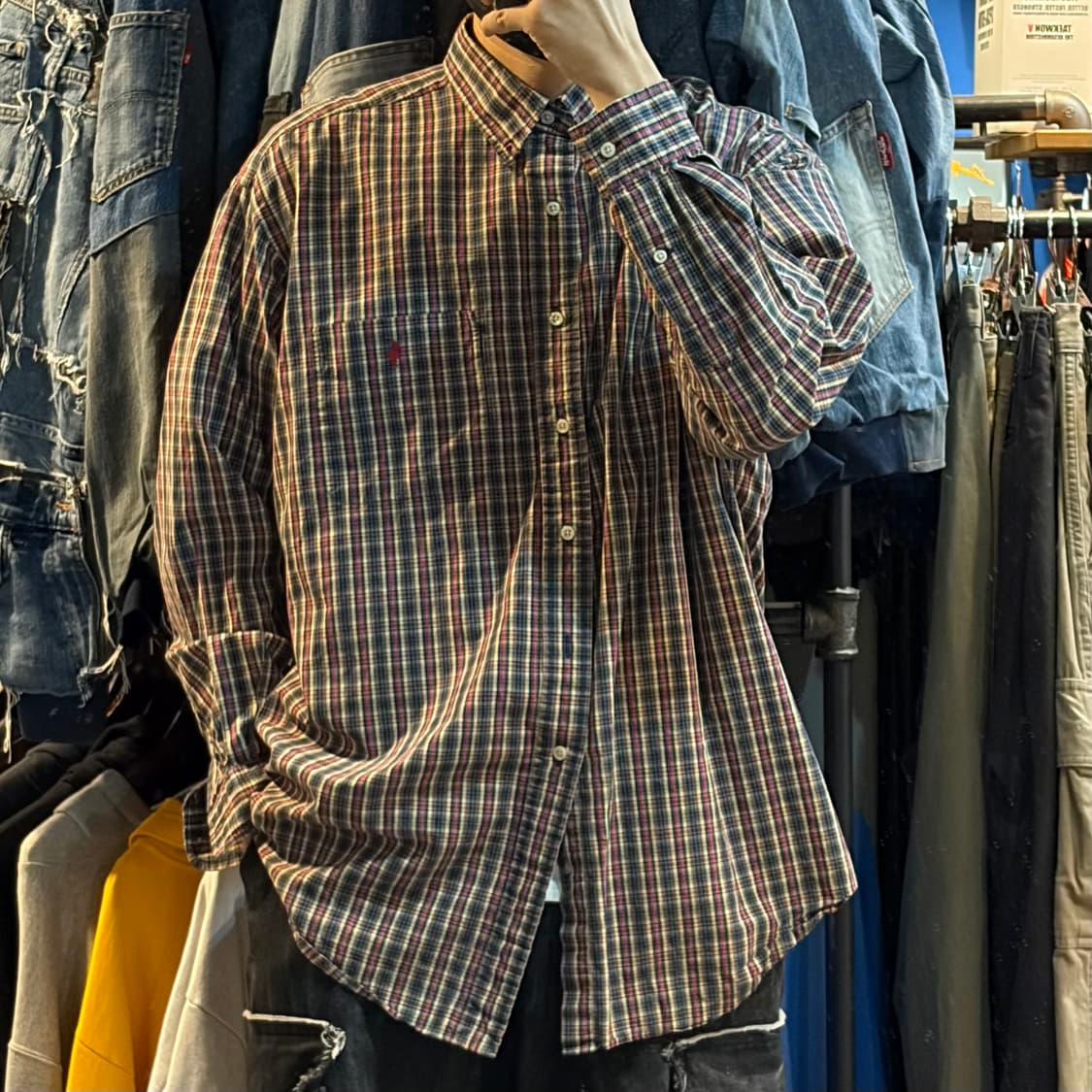 [No.9]Polo 폴로 체크 긴팔셔츠 상품이미지3