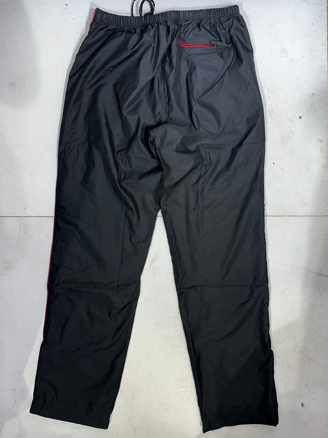 갭 와이드 블랙 버건디 사이드 라인 트랙 팬츠 L 상품이미지5