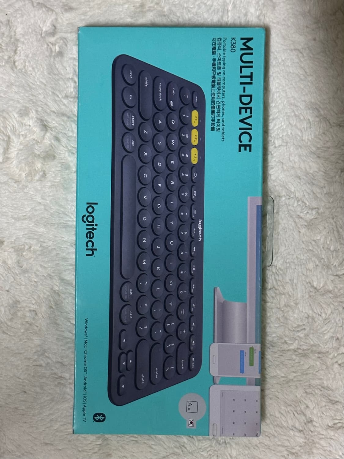 Logitech 무선 키보드 K380 USB스위치허브 상품이미지1