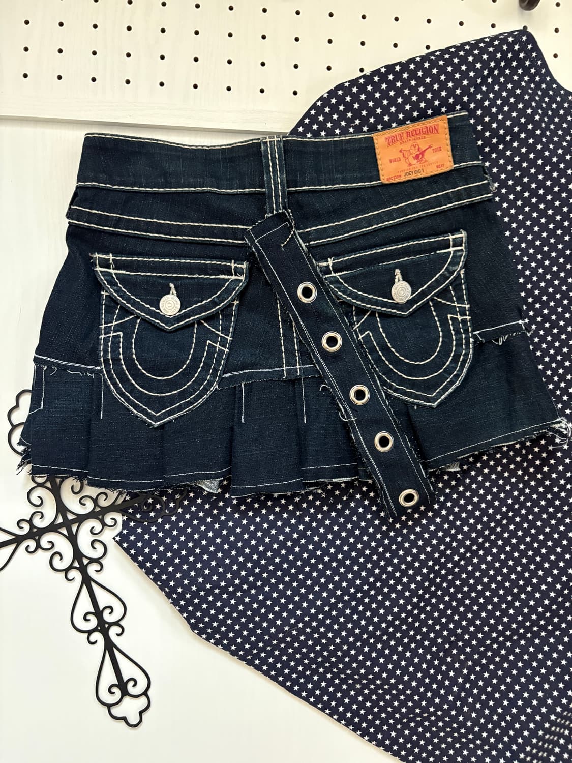 Trulylion Hurt Logo Keyring Denim skirt  상품이미지5