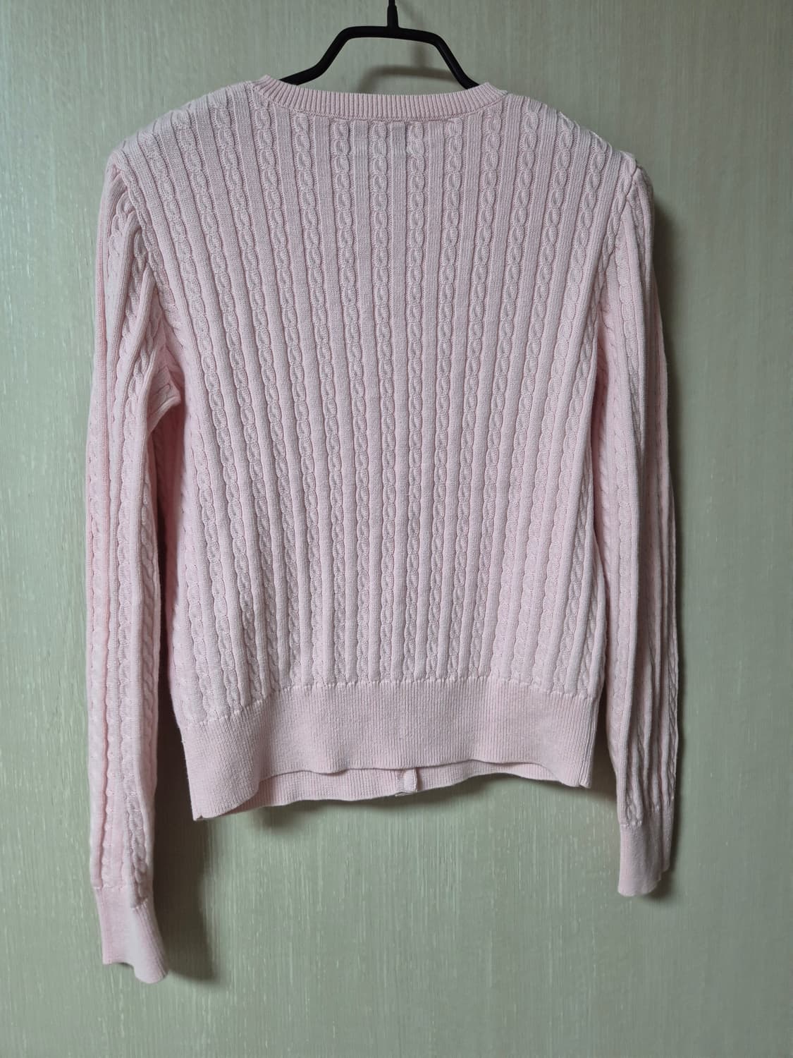 (25년) 폴로 랄프로렌 케이블 니트 걸즈 가디건 연핑크 상품이미지4