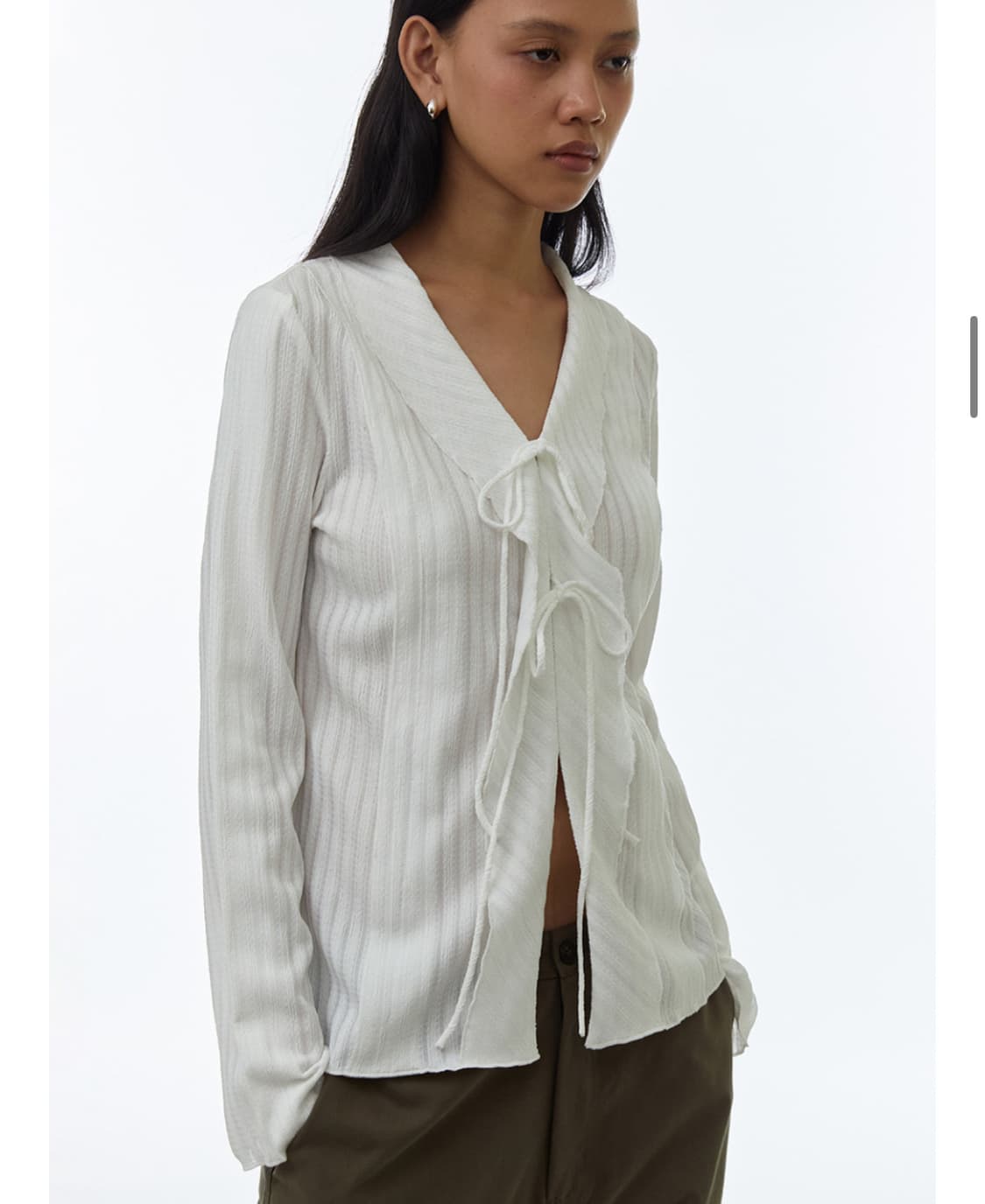 밀로 아카이브 화이트 블라우스  상품이미지2