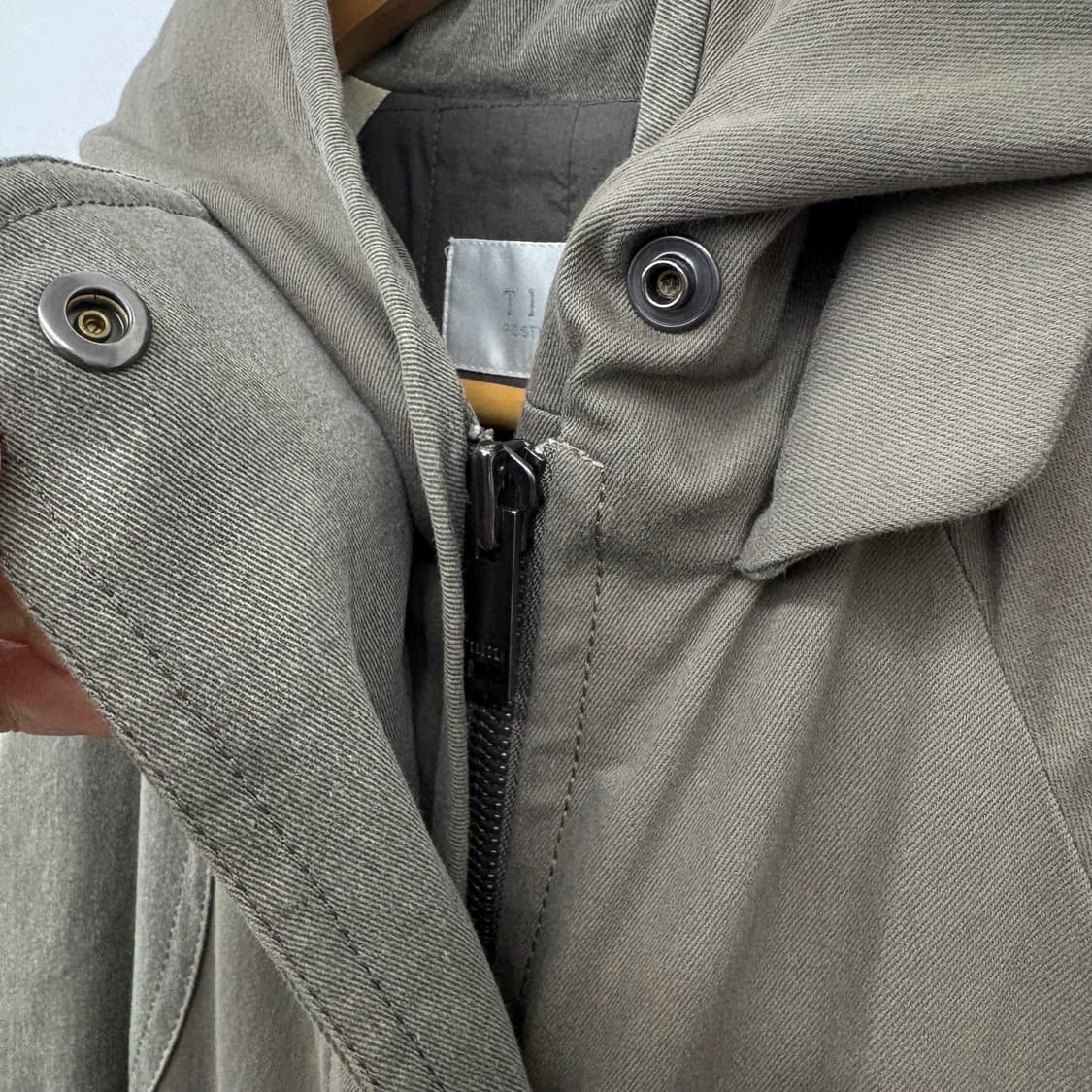 타임 카키색 후드 야상 점퍼 여/L 상품이미지3