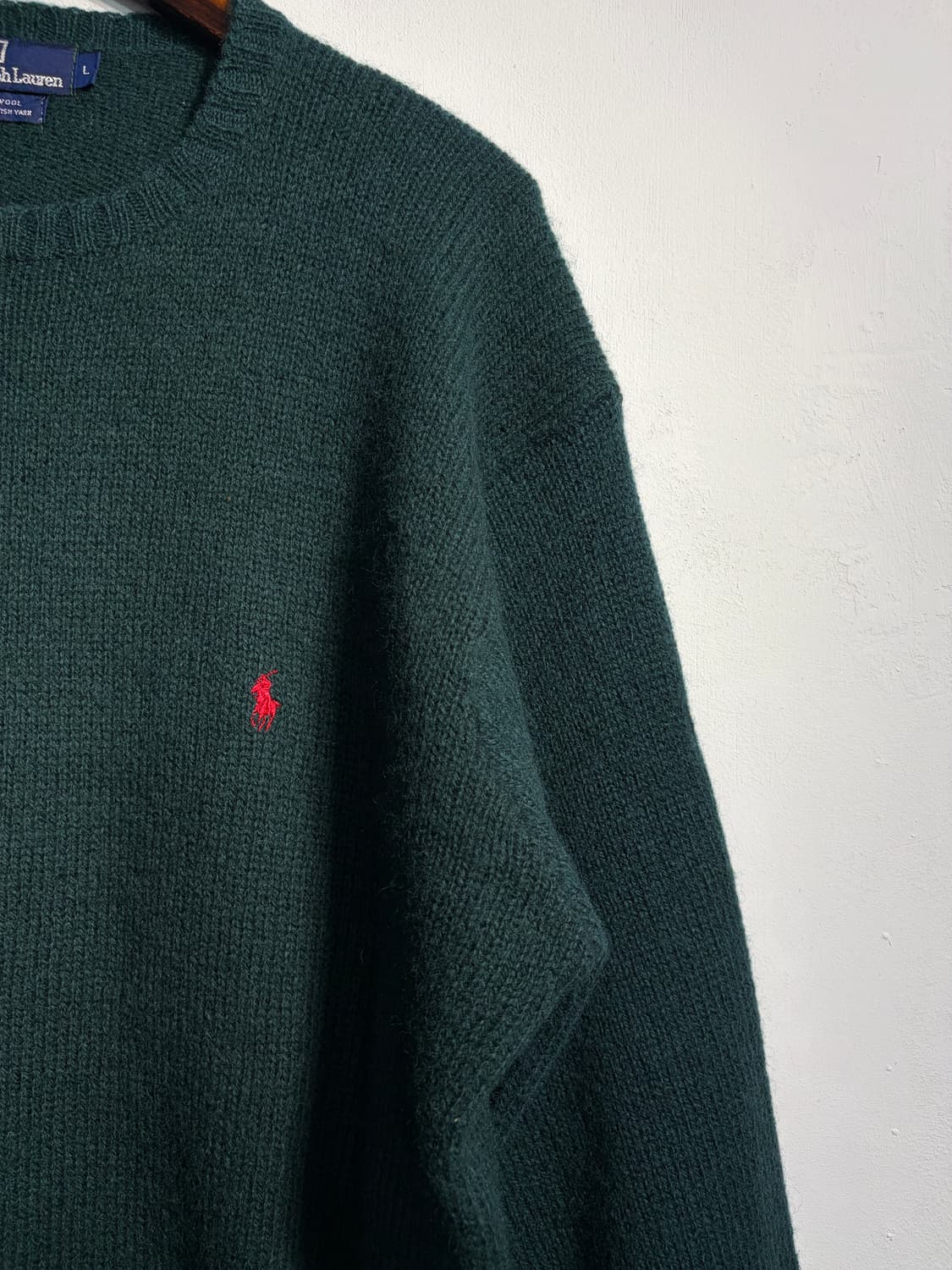Polo 폴로 랄프로렌  wool 100% 니트XL 상품이미지4