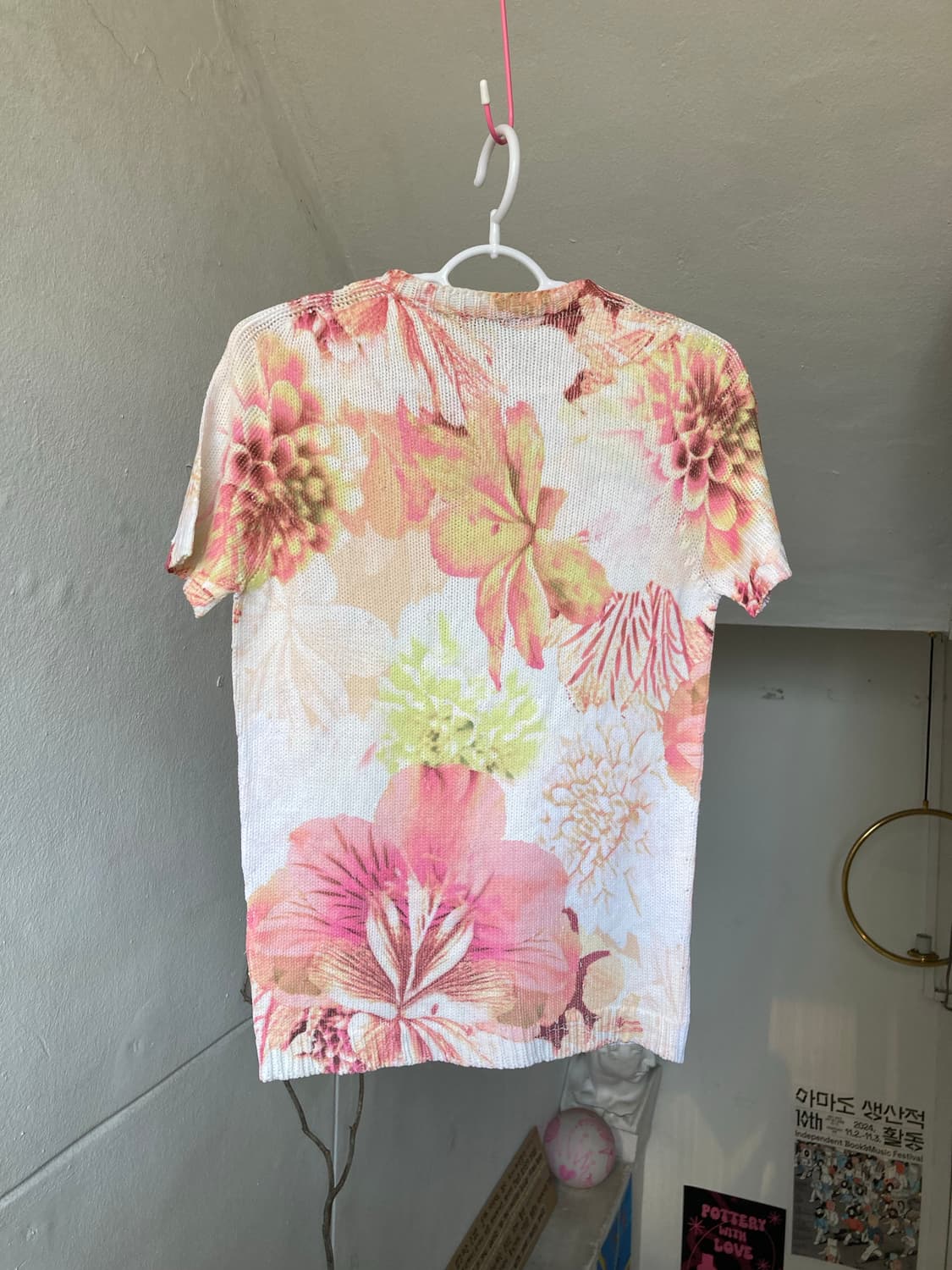 플라워프린트 니트 탑 상품이미지5