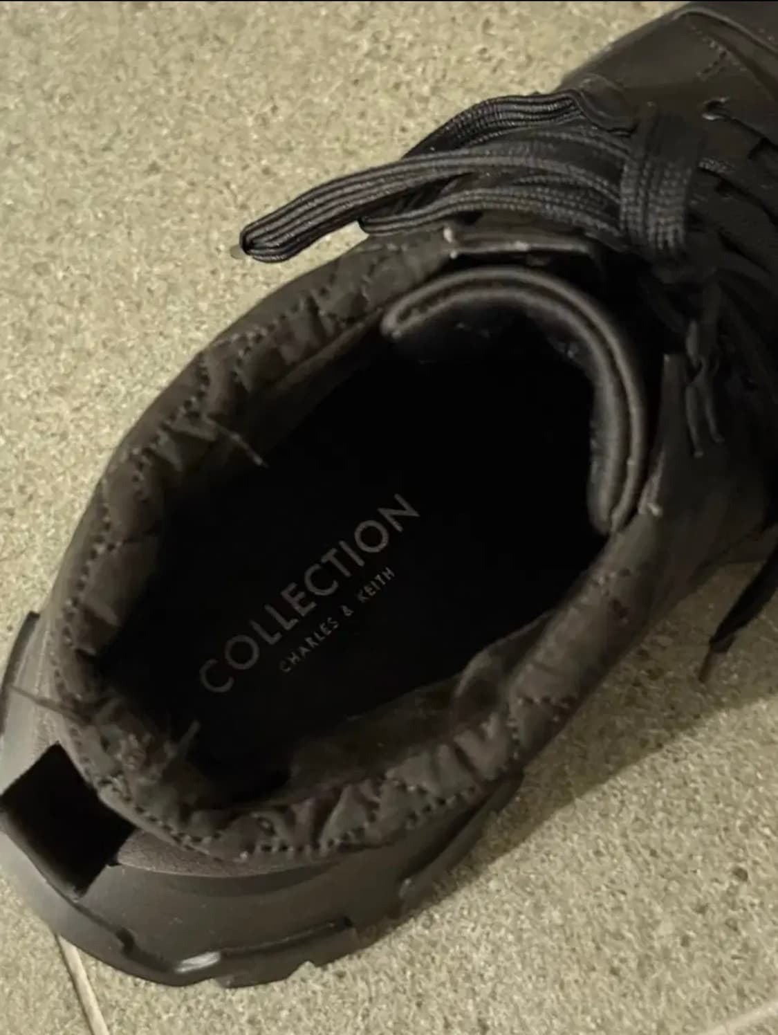 찰스앤키스 부츠 워커 통굽 키높이 빅사이즈 퀼팅 상품이미지3