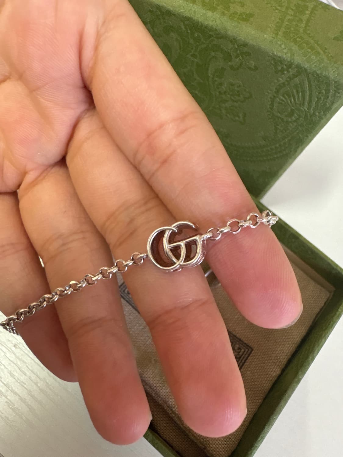 구찌 GG 마몽 브레이슬릿 925 스털링 실버 상품이미지2