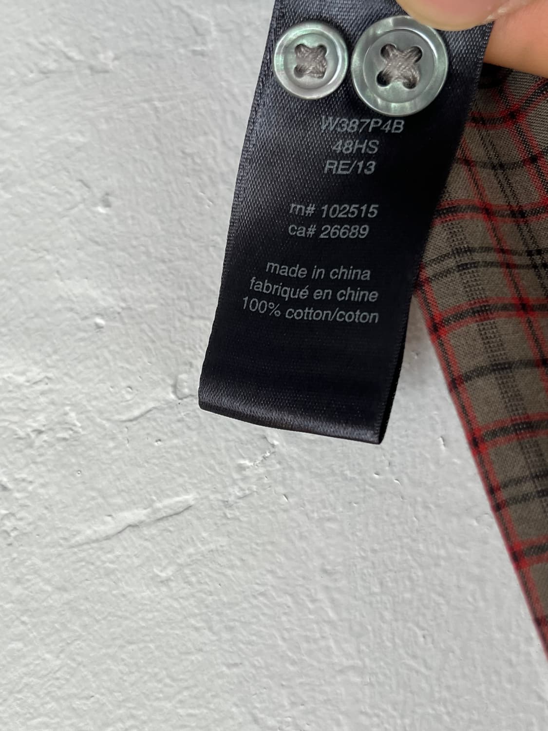John Varvatos USA 존바바토스 체크남방 셔츠 L 상품이미지6