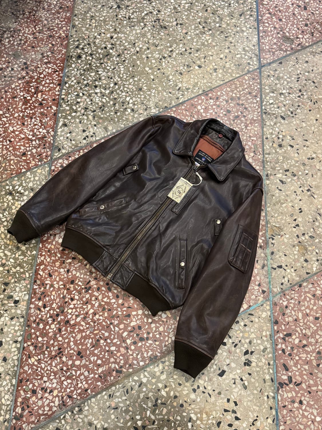 Ameco B-15 레더 자켓 (XL) 상품이미지2