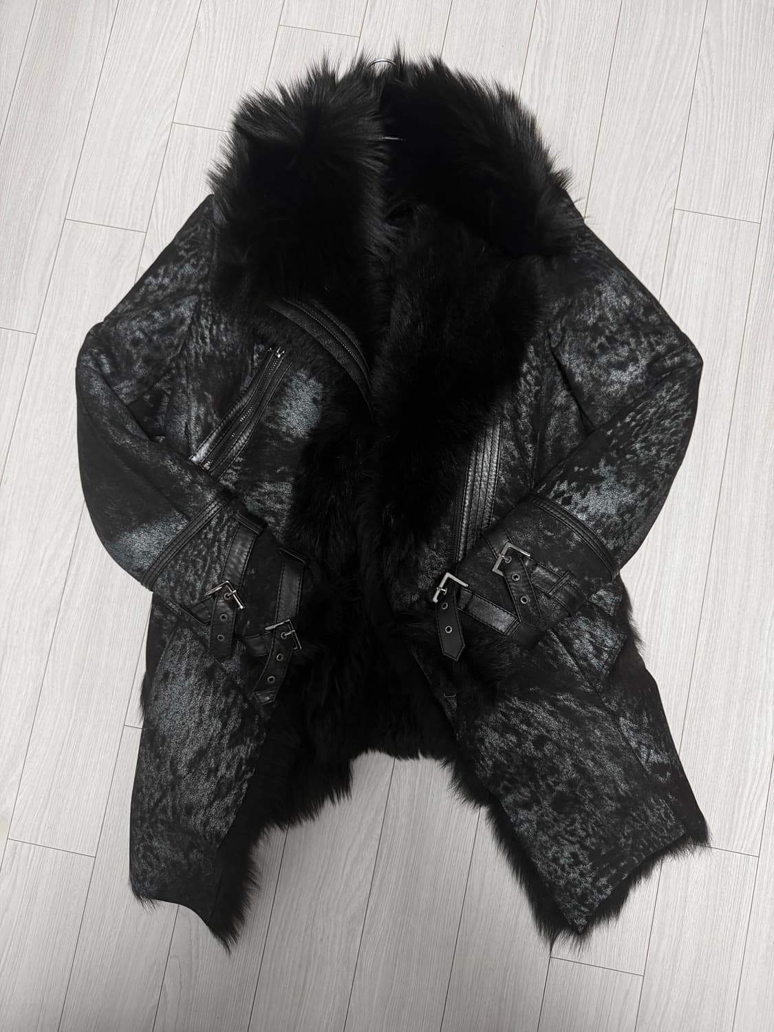 DEMOO Fur Shearling Leopard Mustang Jack 상품이미지1