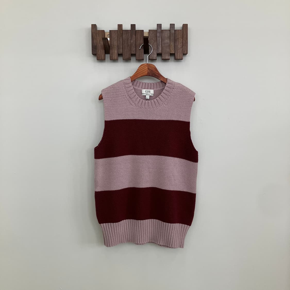 코스 스트라이프 핑크 베스트 상품이미지1