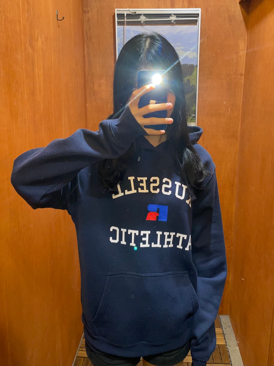 (S) RUSSELL ATHLETIC 러셀 애슬레틱 후드티 상품이미지1