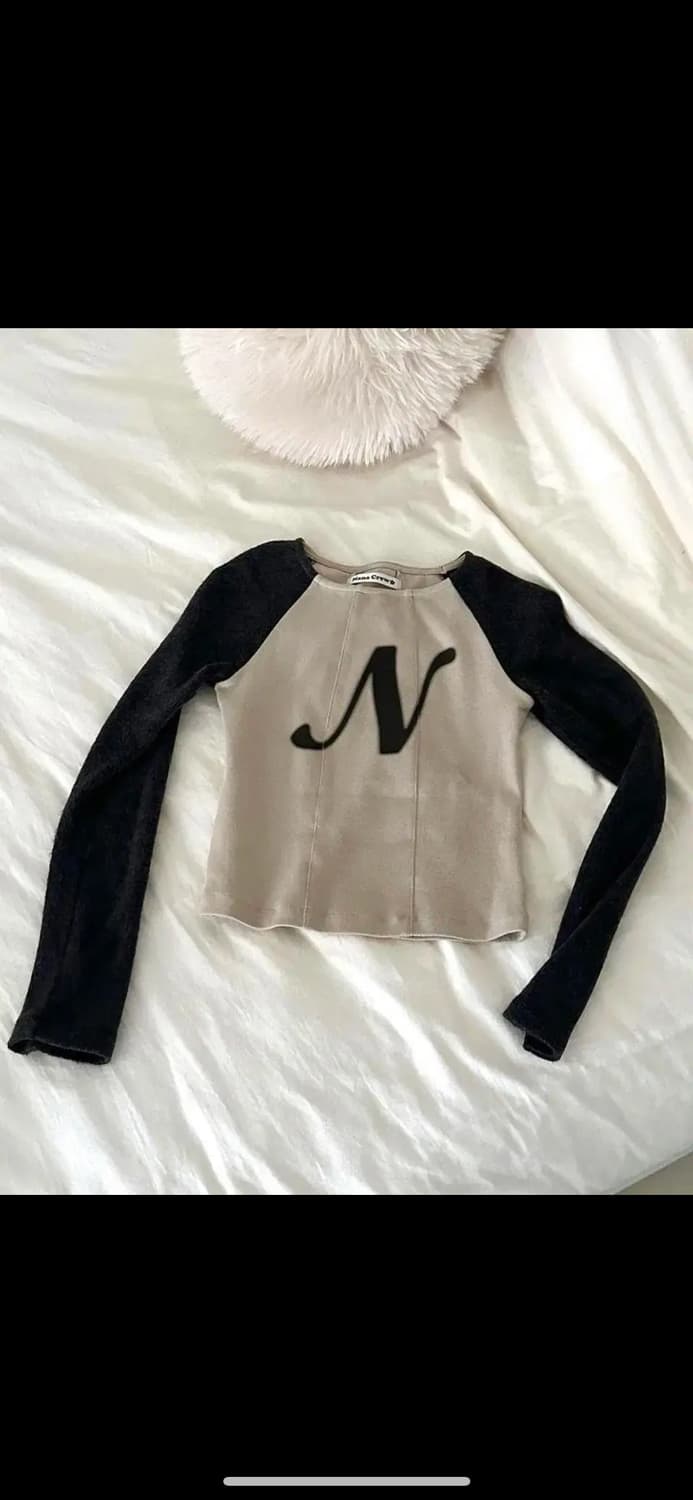 나나크루 N brushed mohair wool t-shirt 웜베이지 상품이미지1