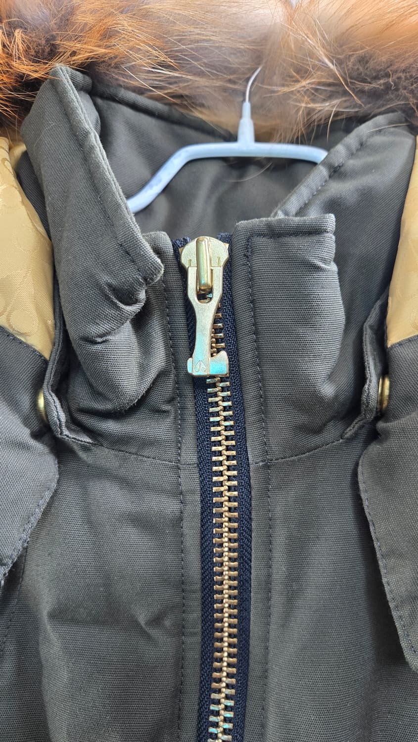 무스너클 여성 M- 정품 세인트 플라비 골드퍼 봄버 재킷 카키 상품이미지5