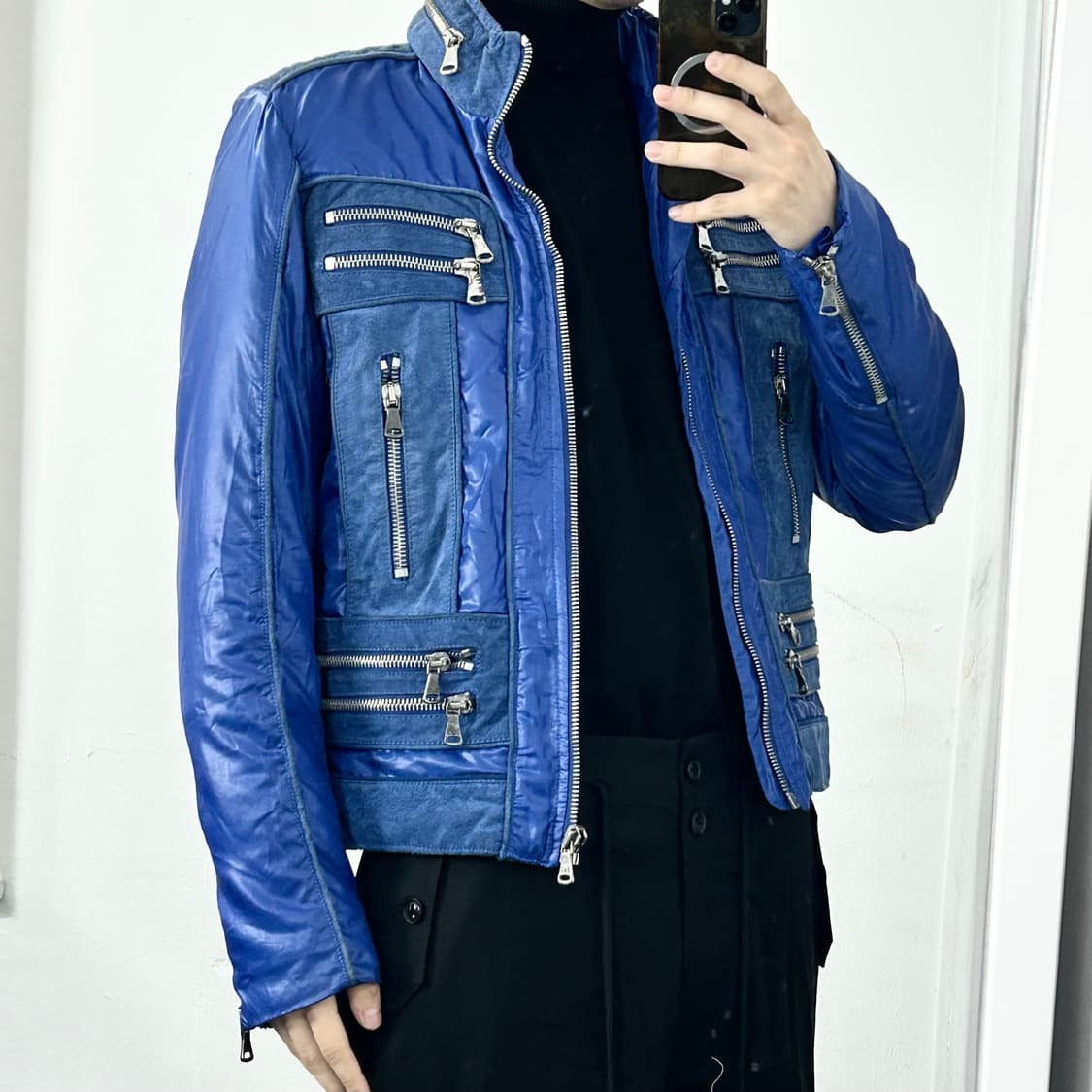 돌체앤가바나 07AW 멀티지퍼 램스킨 점퍼 자켓 상품이미지3