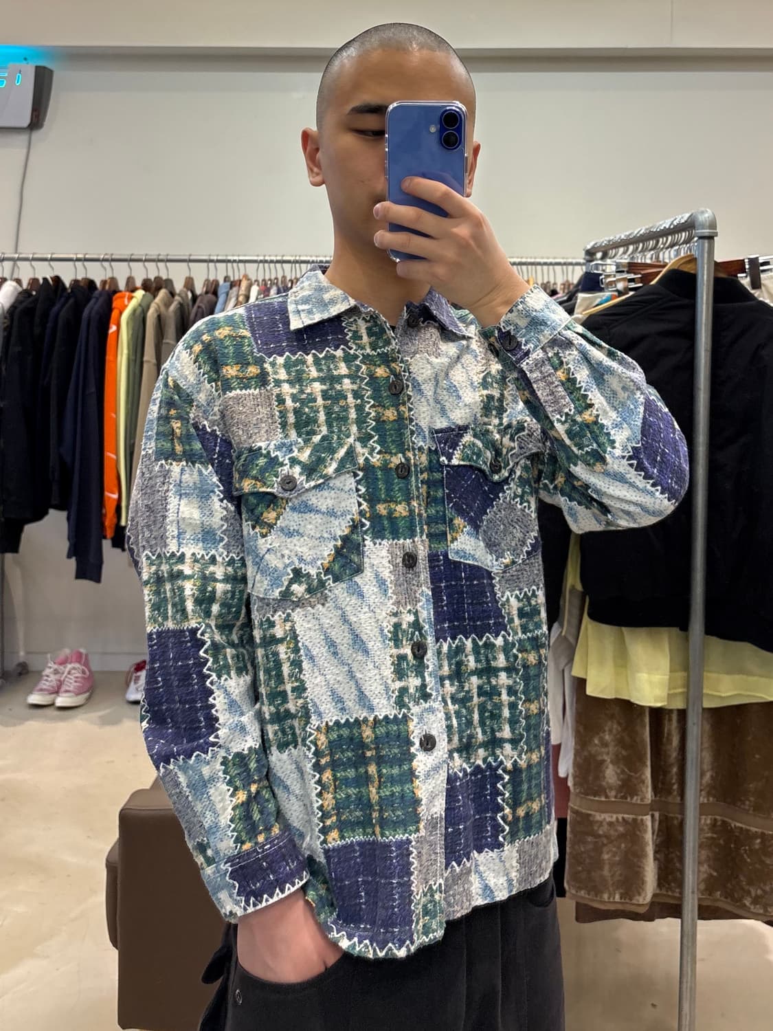 80s Break off 패치워크 셔츠 상품이미지8