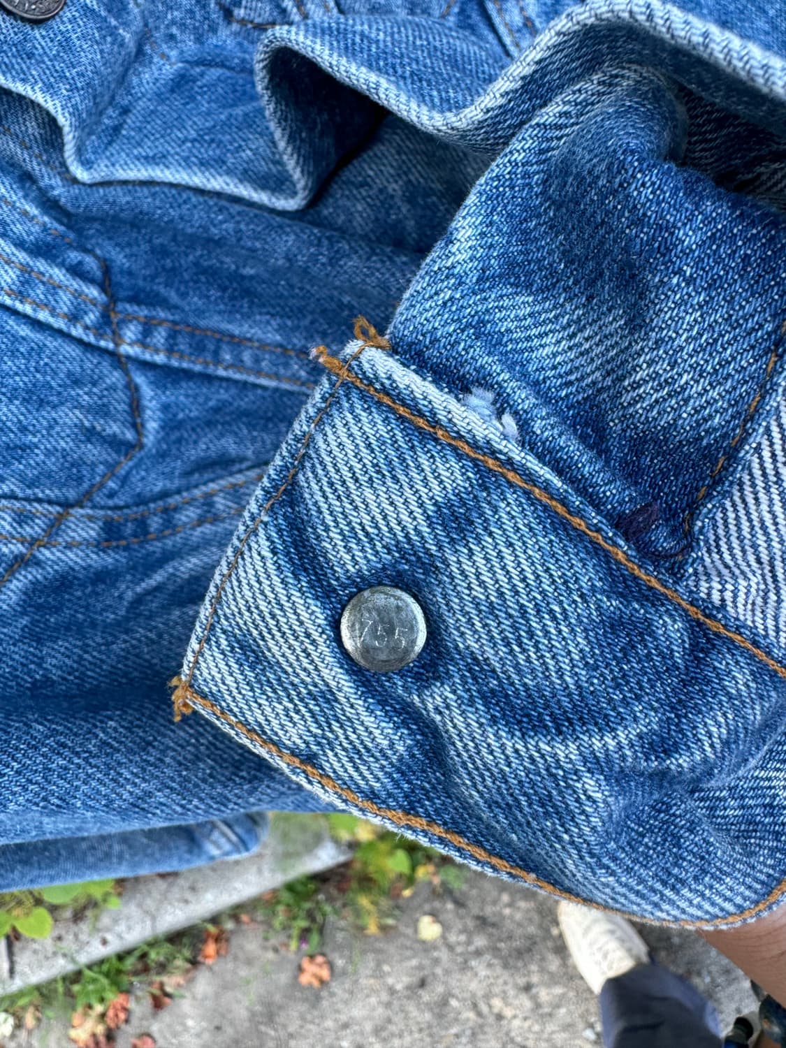 80s levis 리바이스 3rd 데님 트러커 자켓 usa made 상품이미지6