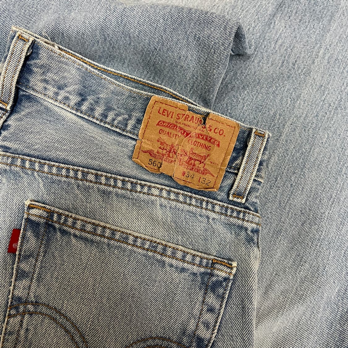00s 리바이스 560 컴포트핏 블랭크탭 데님 팬츠 청바지 34 상품이미지4