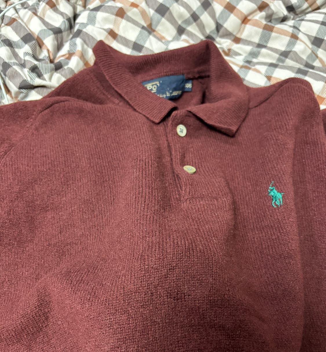 폴로 랄프로렌 빈티지 버건디 니트 상품이미지9