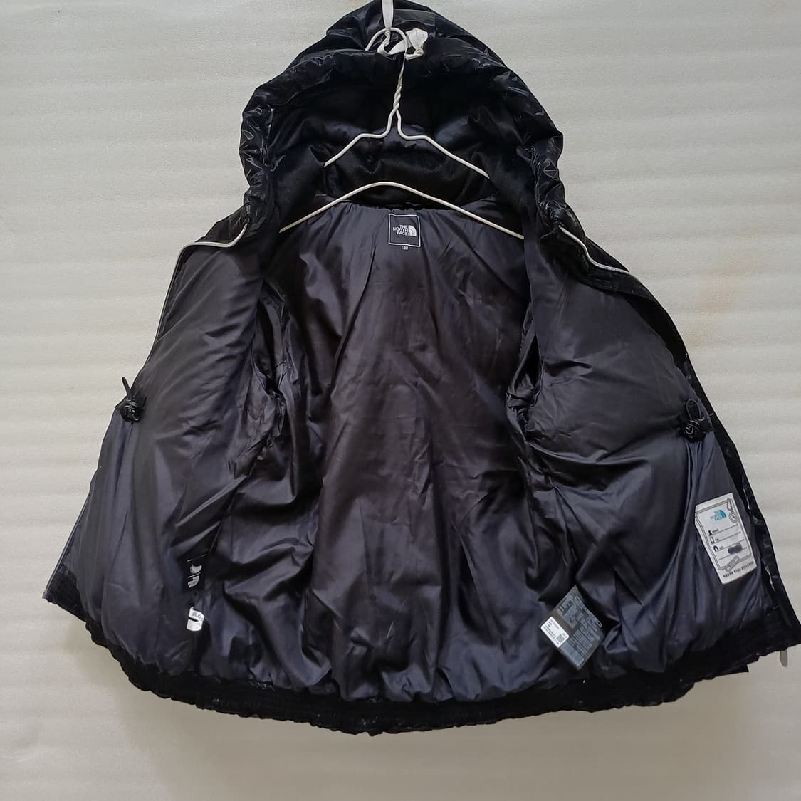 노스페이스 다운 오리털 후드 패딩 여아 아동 130 사랑봉봉 상품이미지3