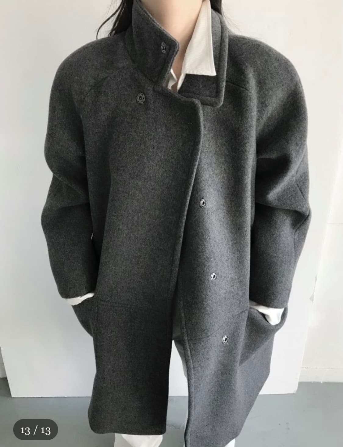 에옹쓰 2025 mannish half coat 상품이미지1