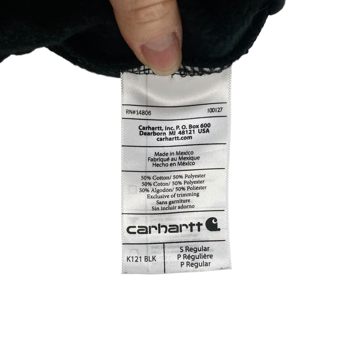 칼하트 블랙 후드 상품이미지4