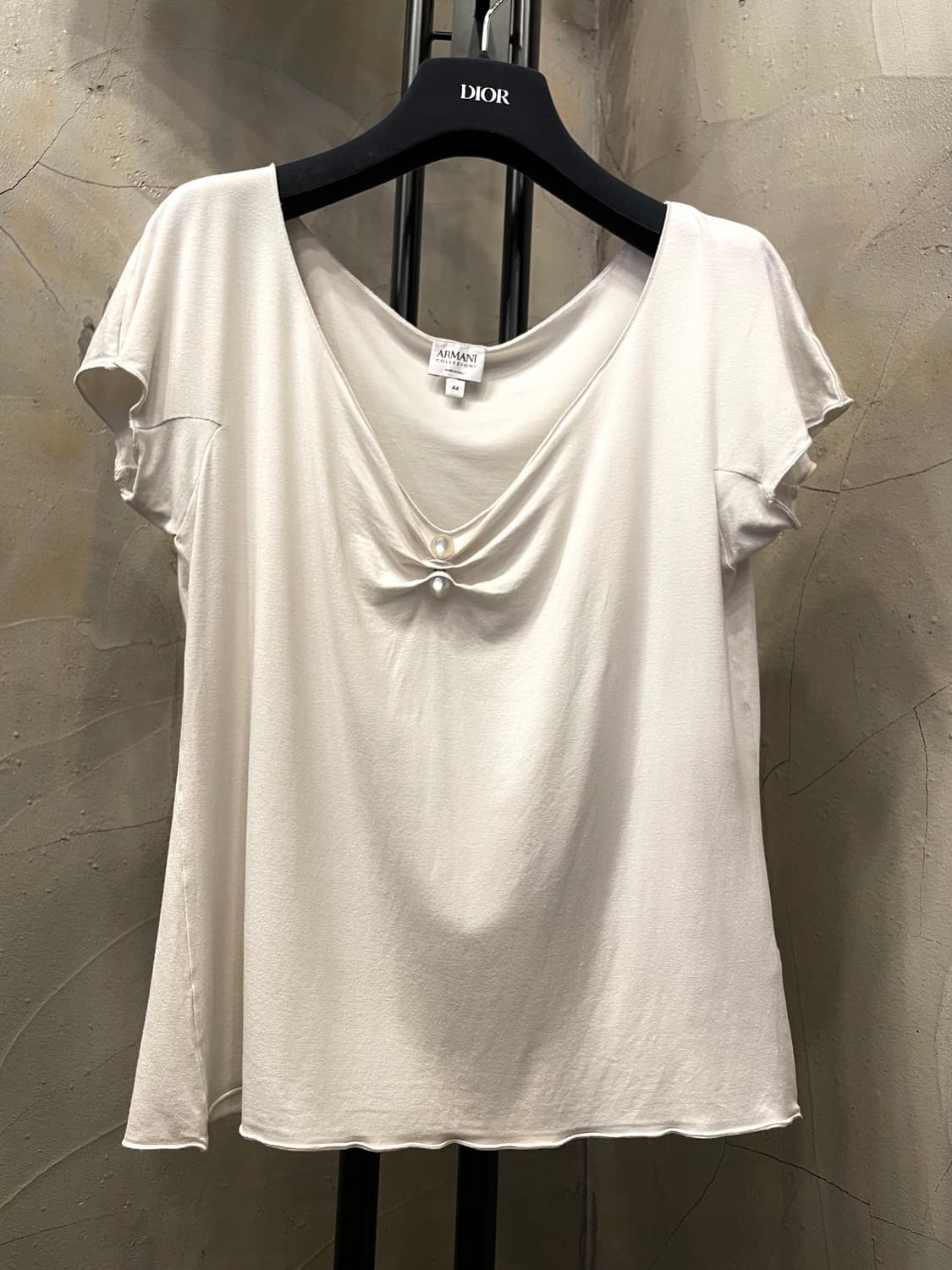 아르마니 콜레지오니 진주알 포인트 반팔 티셔츠 66 상품이미지1