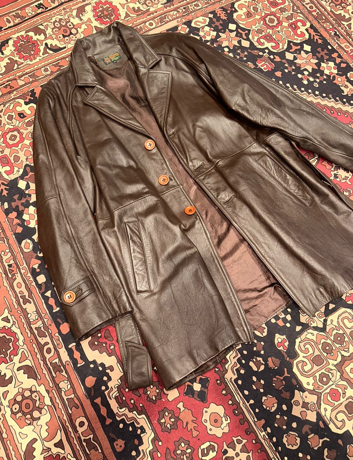 ( XL ) 가죽코트 가죽카코트 레더자켓 가죽자켓 소가죽 양가죽 상품이미지6