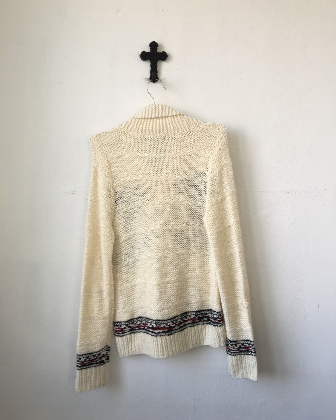 Nordic pattern knit cardigan 상품이미지3
