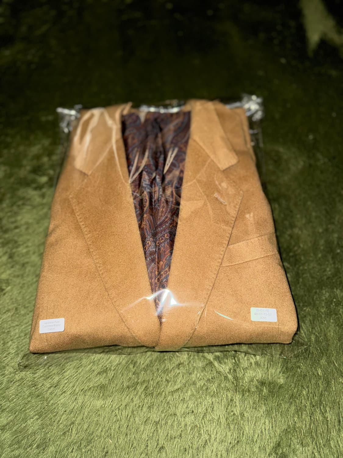 재패니즈 퓨어 캐시미어 페이즐리 라이닝 블레이저 자켓 상품이미지10