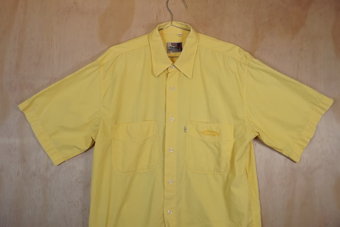  90s 리바이스 옐로우 더블 포켓 셔츠 Levi’s 상품이미지2
