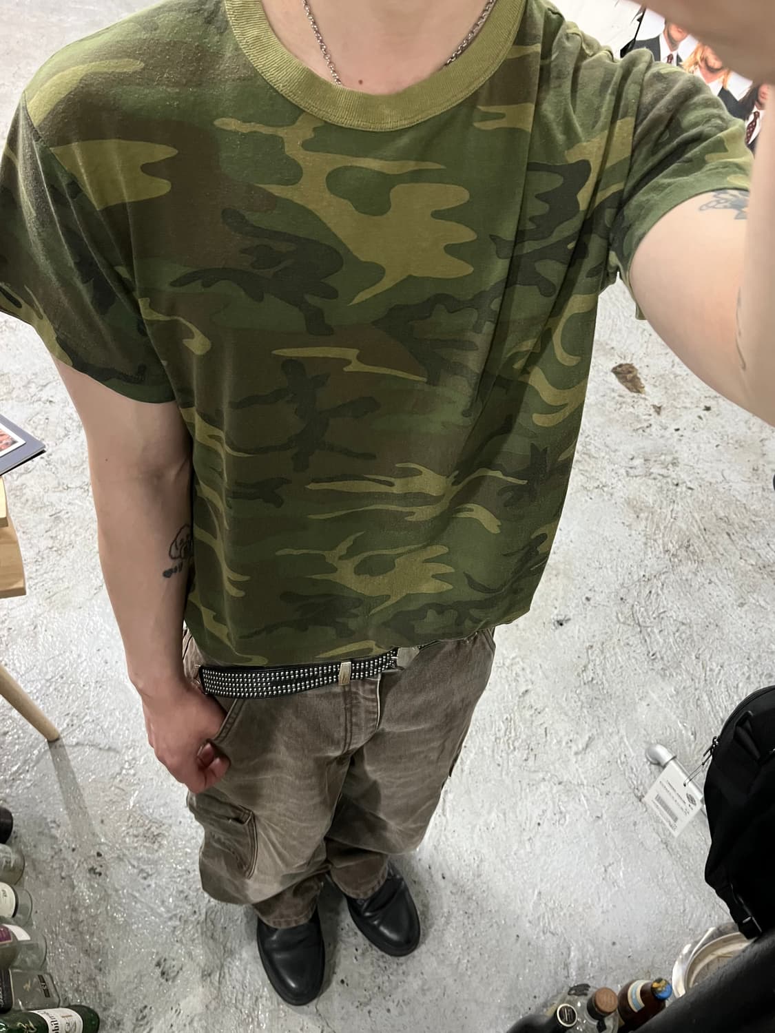 90s vtg camouflage tee 🇺🇸 상품이미지4