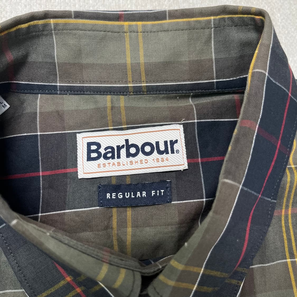 100 바버 빈티지 체크 셔츠 상품이미지4